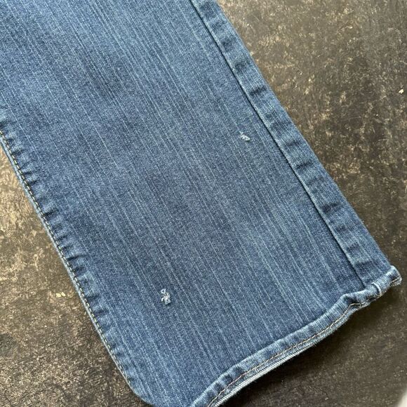Old Navy “The Diva” Women’s Jeans Cotton Blend Size 12 Regular Small Rips - Picture 2 of 12